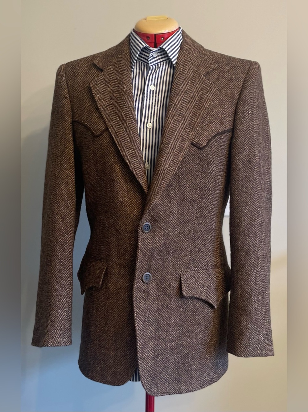 Vintage wool tweed sport jacket Size 38R (Small) men’s